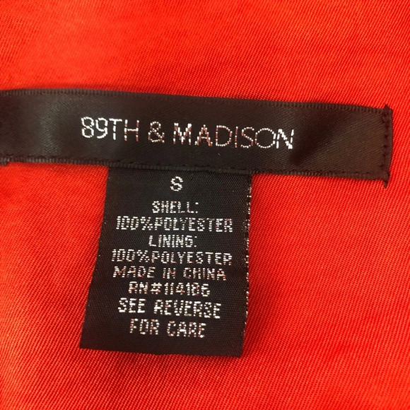 89th & Madison Burnt Orange Button Short Blazer Small - Picture 3 of 9